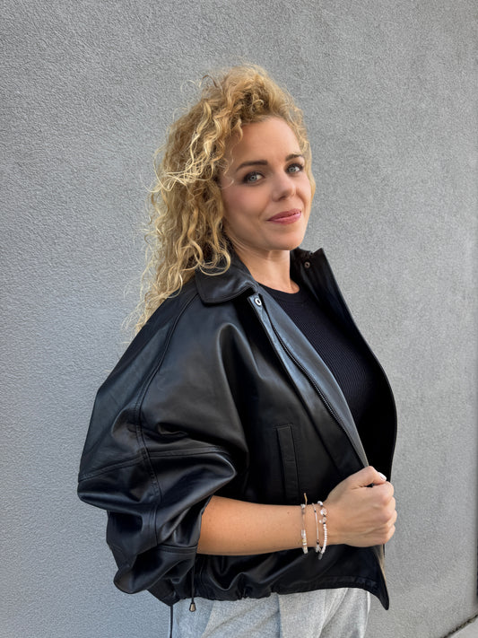 Kožená bunda Sem per Lei